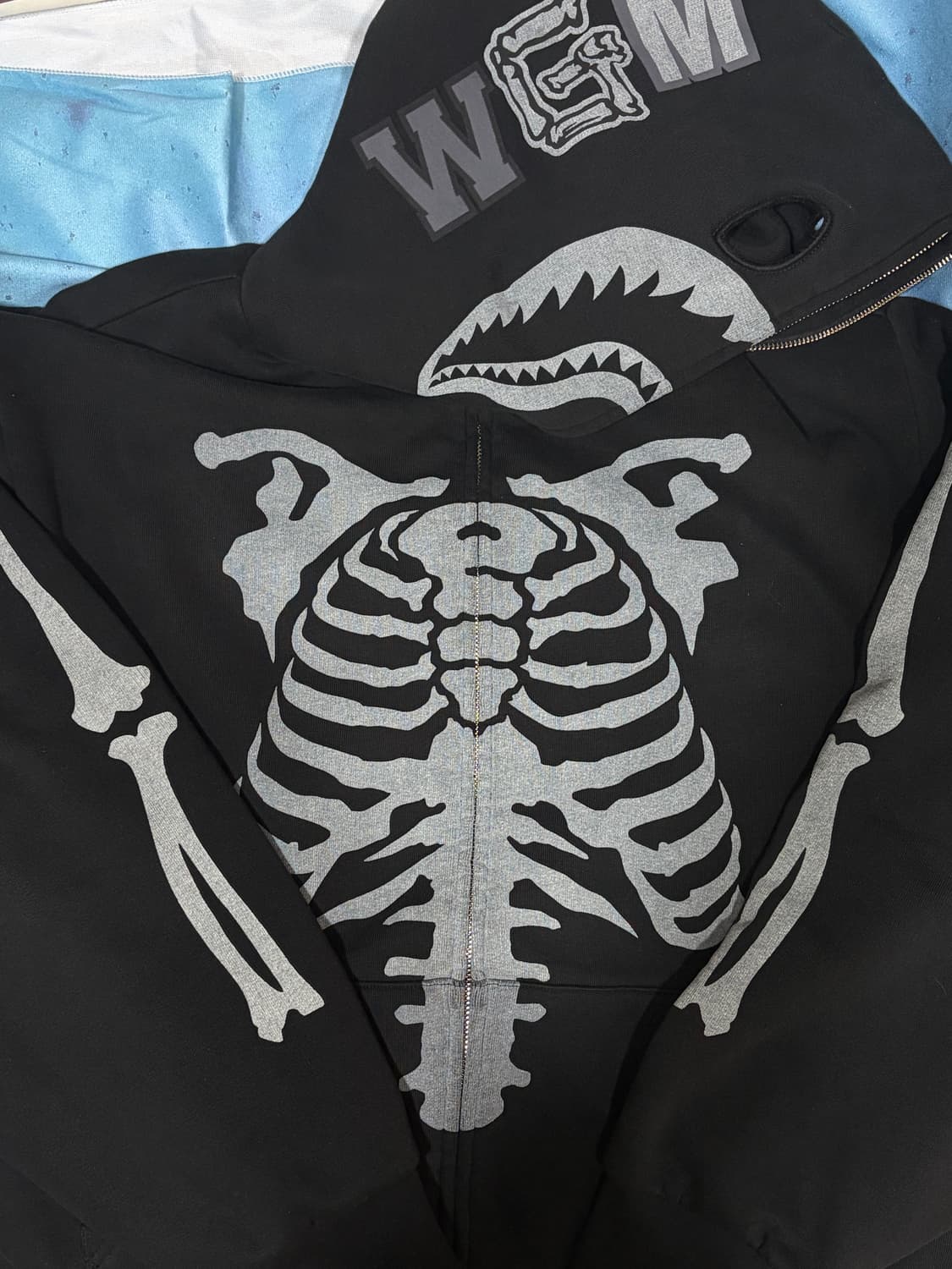 베이프 스켈레톤 샤크 풀 집 후디 / 2XL 상품이미지4