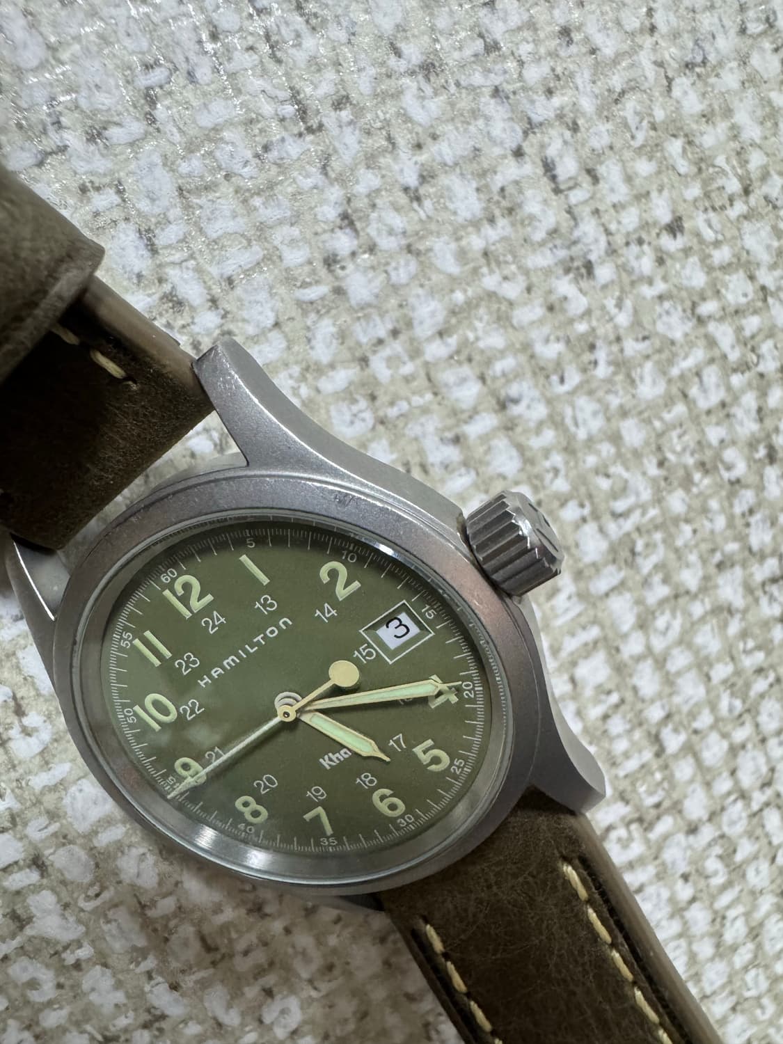 해밀턴 카키필드6359 (브레이슬릿+가죽+나토2) 상품이미지4