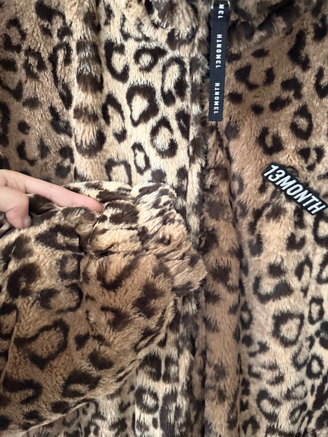 13months 써틴먼스 레오파드 플리스 자켓 M 상품이미지7