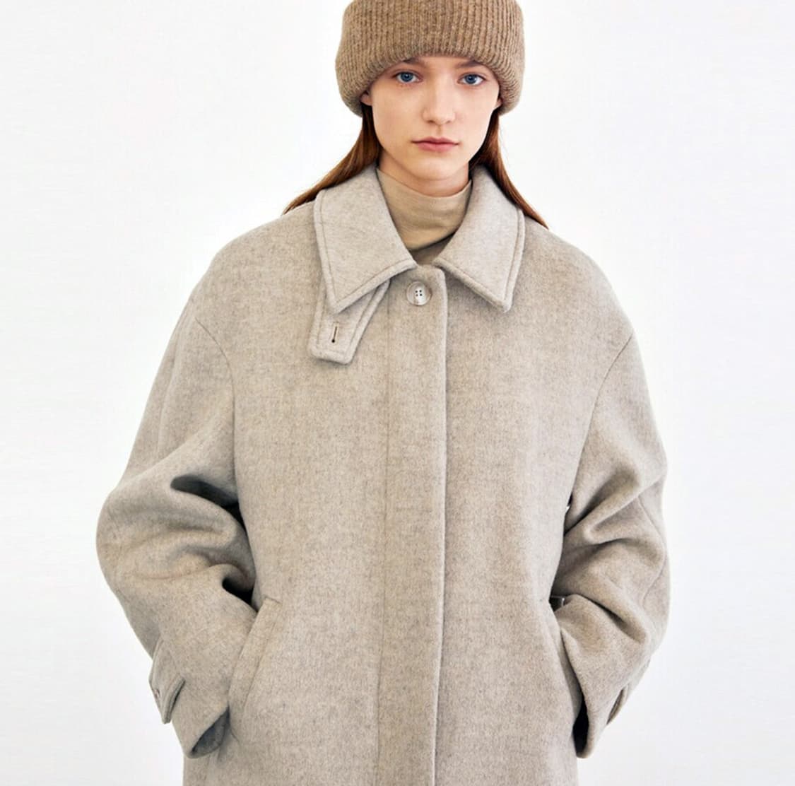 아로우(ALOU) 울 발마칸 롱코트 프리사이즈 상품이미지2