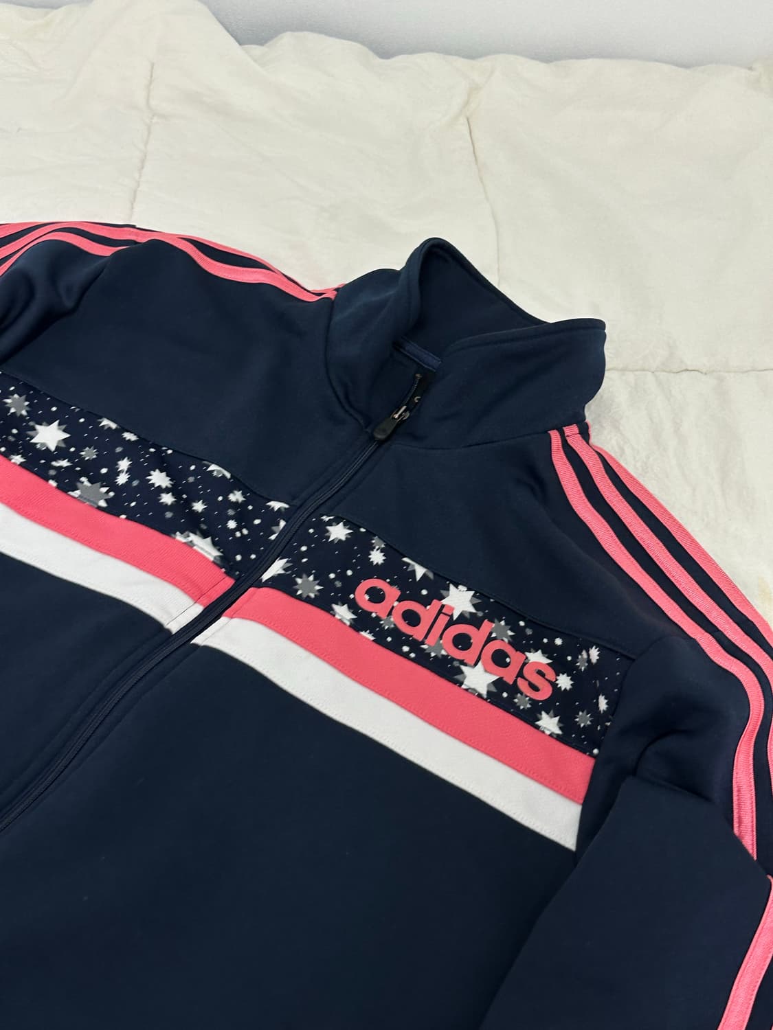 아디다스 벚꽃 핑크 져지 트랙탑 라지  상품이미지3