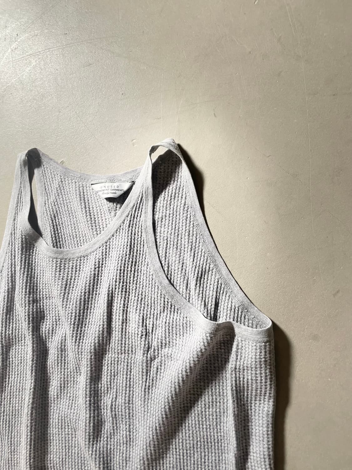 언유즈드 와플 탱크 탑 상품이미지2