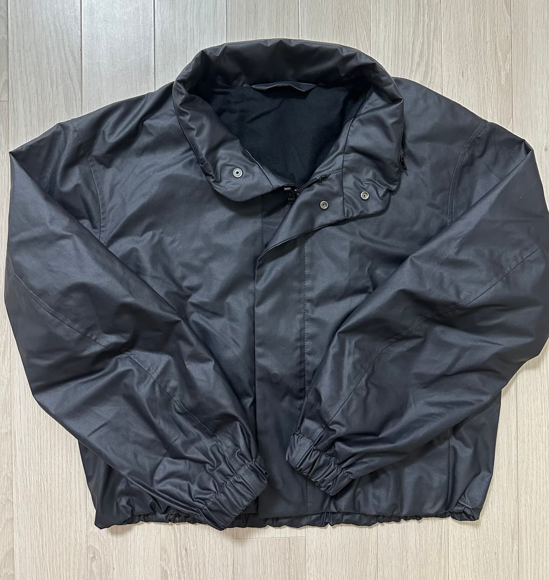 유니클로 코팅 쇼트 블루종 [블랙-S] 상품이미지2