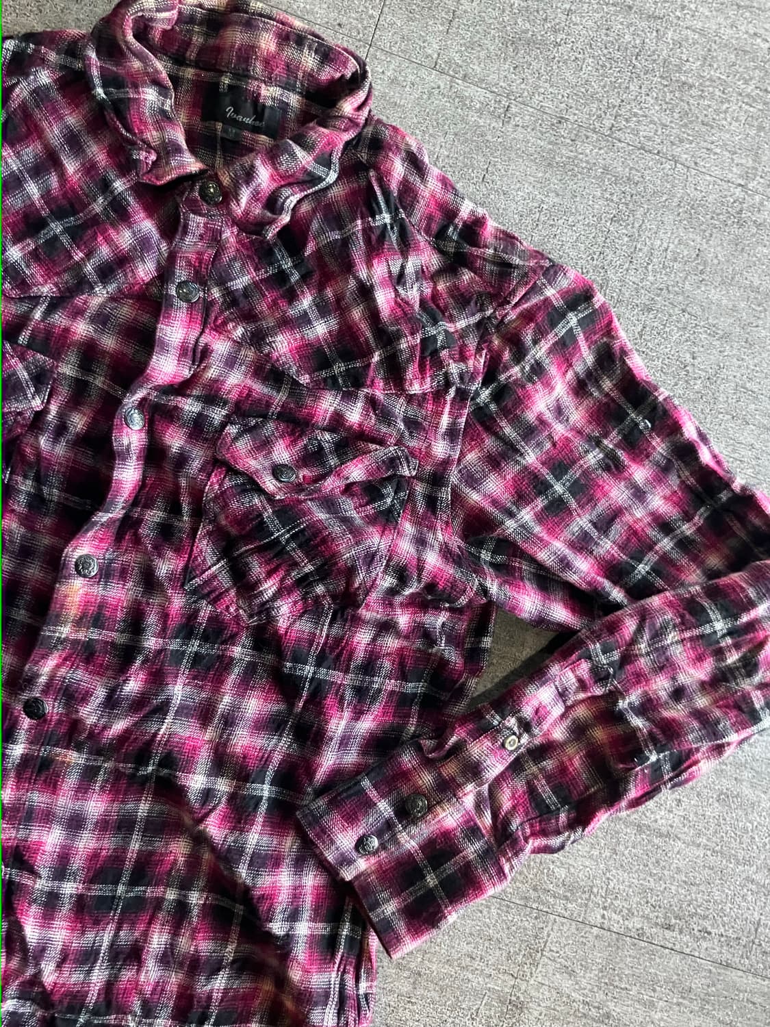 일본빈티지 Auauhae 핀터깔y2k 스트릿아메카지 글리터셔츠 상품이미지2