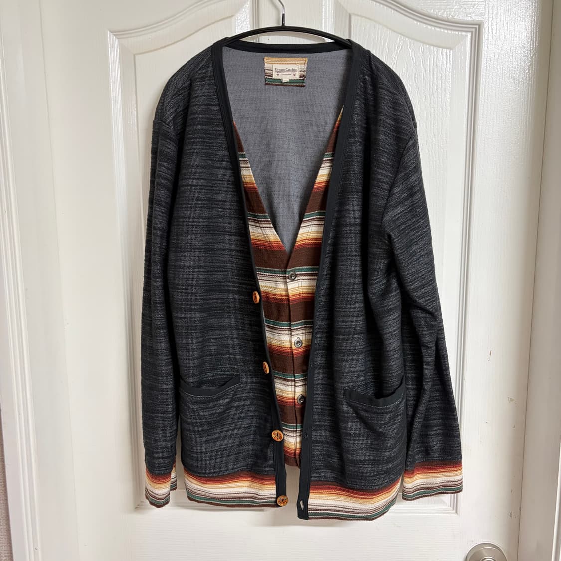 스트라이프 패턴 에스닉 가디건 상품이미지1