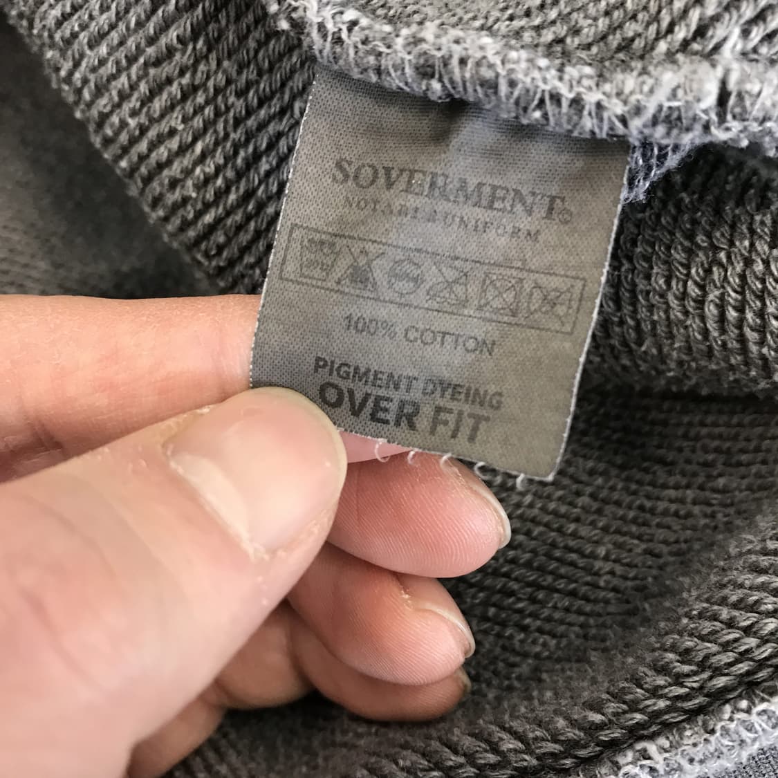 소버먼트 피그먼트 980g 스웻셔츠 [S사이즈] 상품이미지5