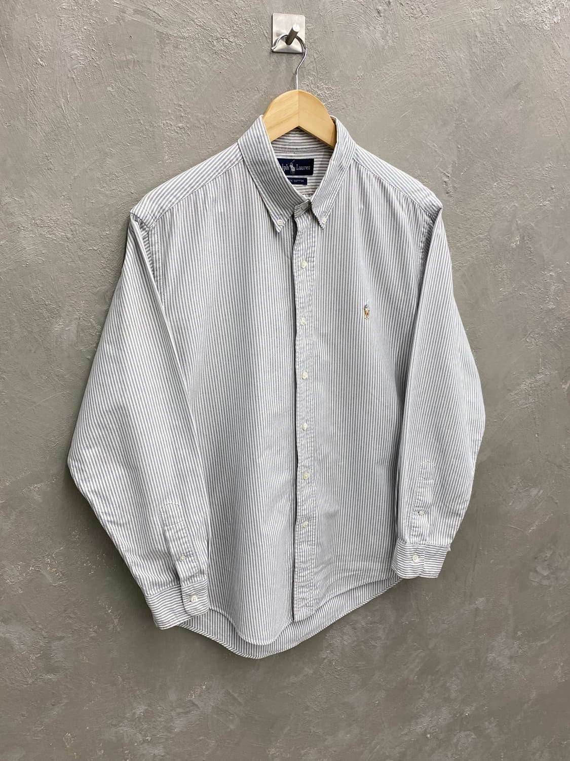 [L] 90-00s Polo 폴로 랄프로렌 스트라이프 셔츠 상품이미지4