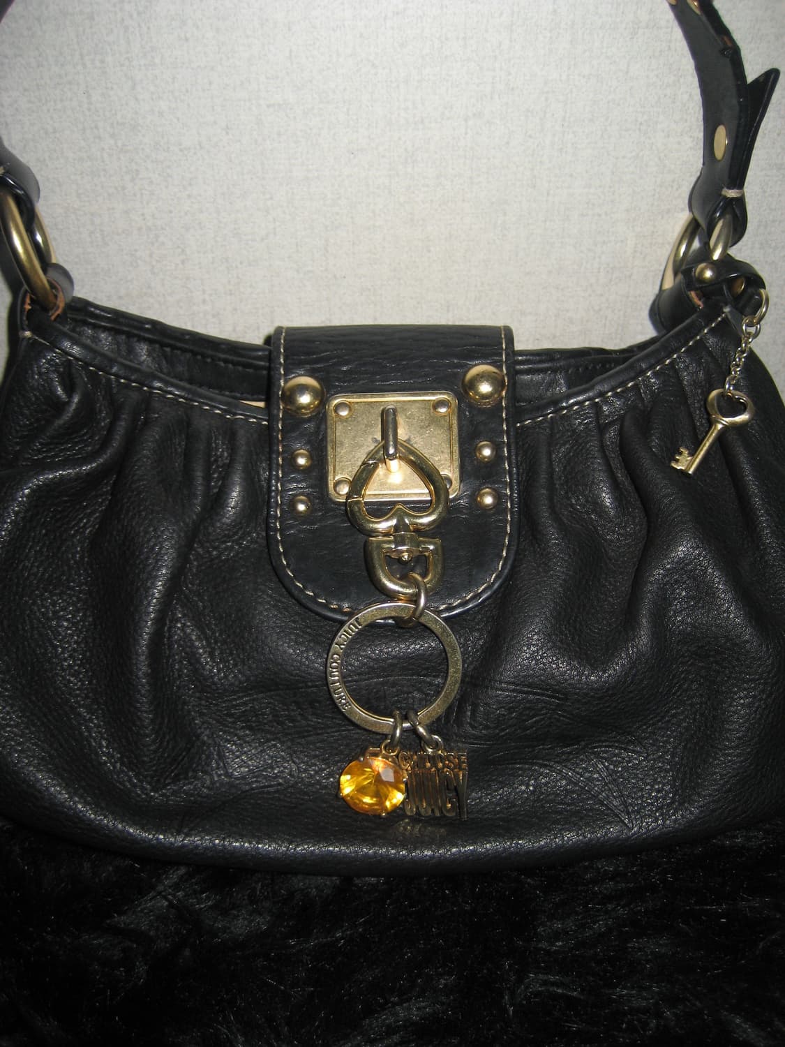 JUICY COUTURE 쥬시꾸뛰르 빈티지 레더 숄더백 오네갸루 펑크 상품이미지5