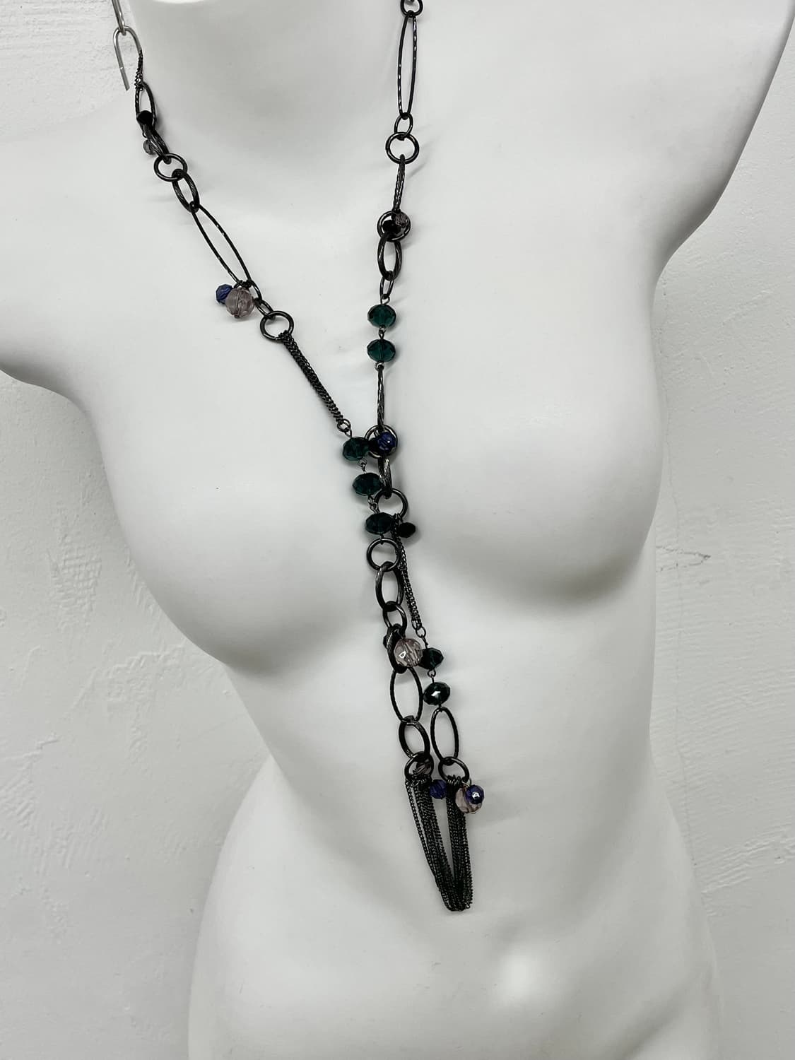 페어리 원석 레이어드 드롭 네크리스 상품이미지6