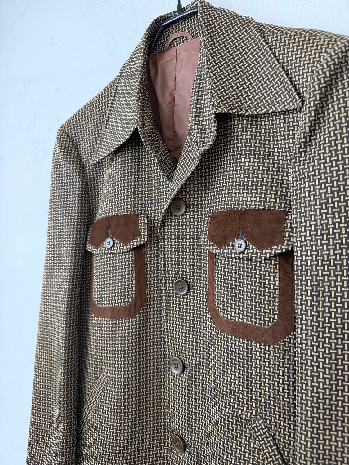 80s GRETNA GREEN 디스코 카라 폴리 자켓 상품이미지3