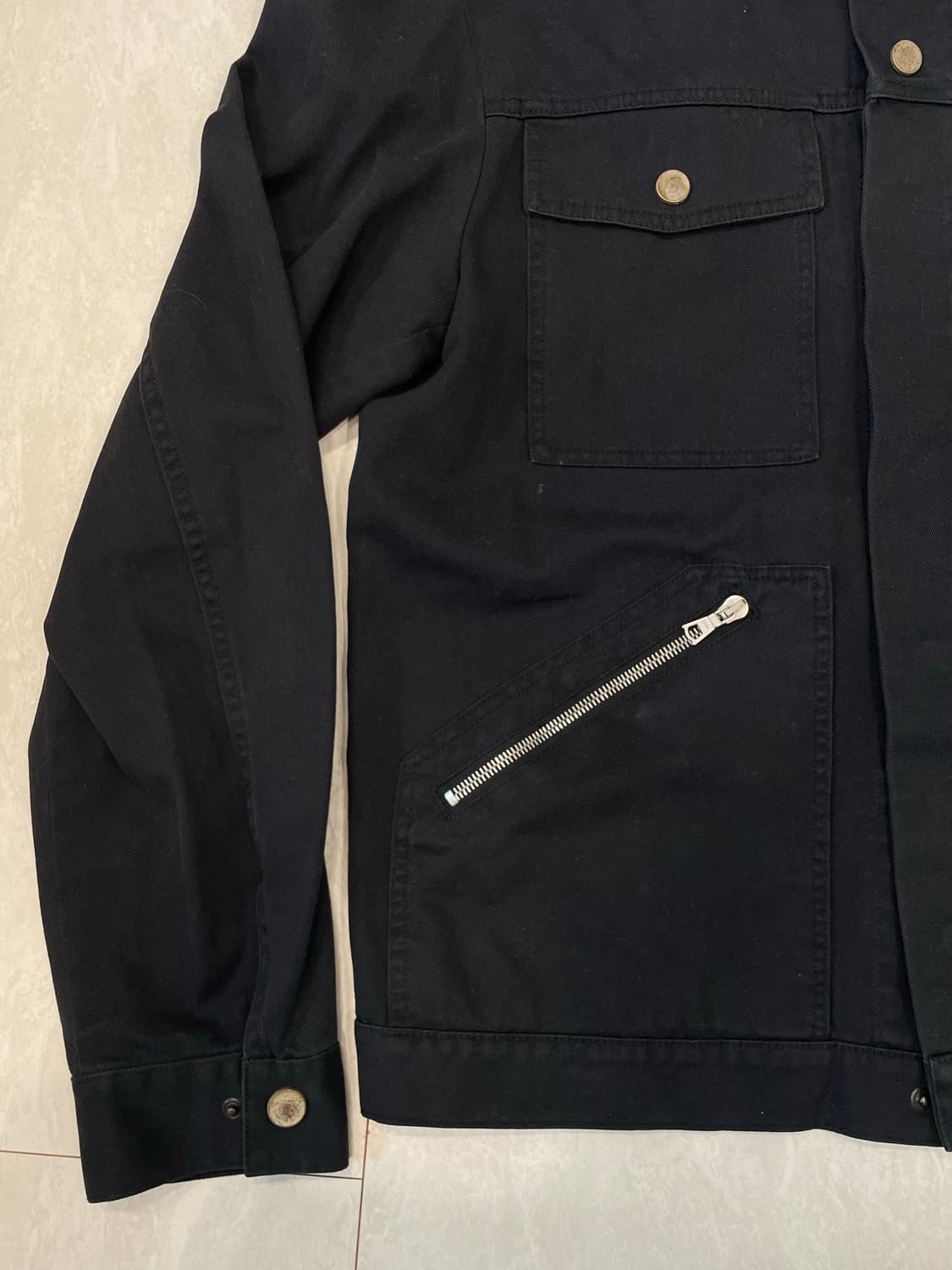 Palm Angels 팜엔젤스 시그니처 로고 코튼 자켓 블랙 상품이미지5