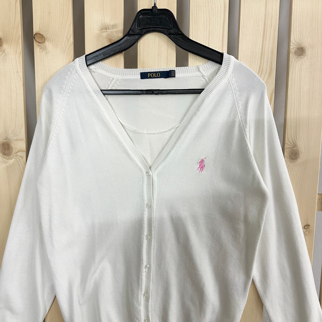 (S) 폴로 랄프로렌 아이보리 브이넥 니트 가디건 상품이미지4
