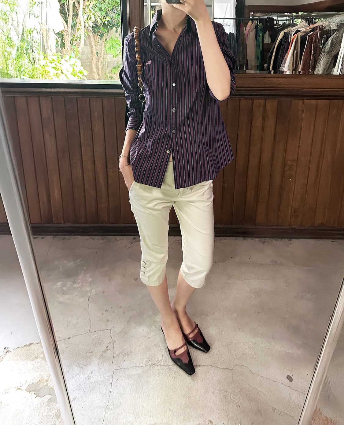 PRADA button capri pants 상품이미지3
