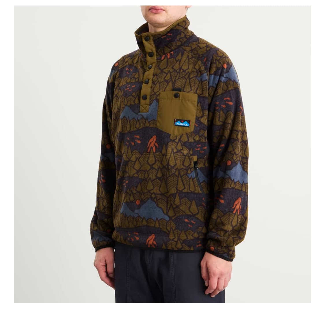 KAVU TEANNAWAY FLEECE (SASQUATCH NIGHT) 상품이미지4