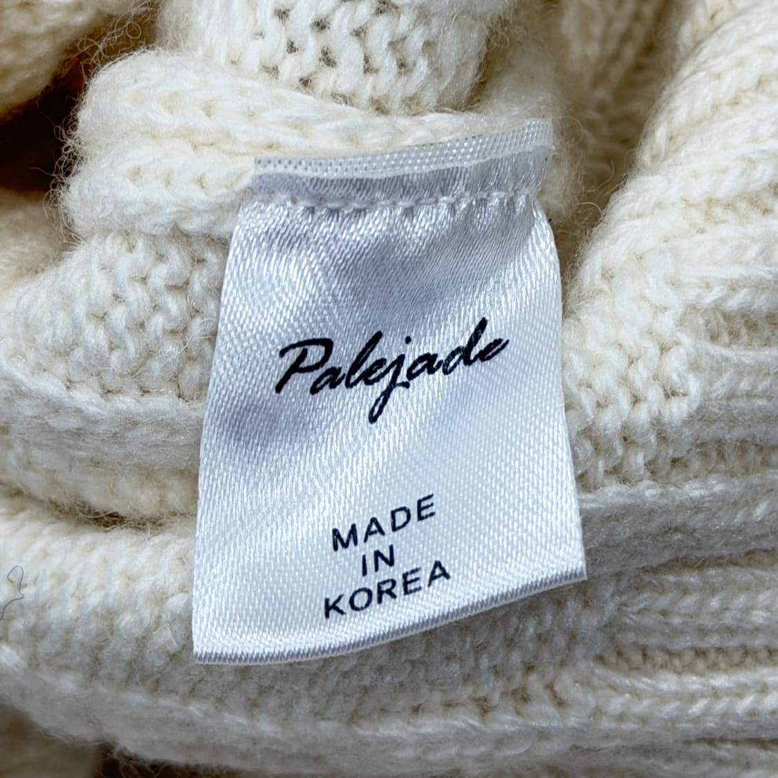 페일제이드 케이블 브이넥 후디드 니트 후드티 상품이미지4