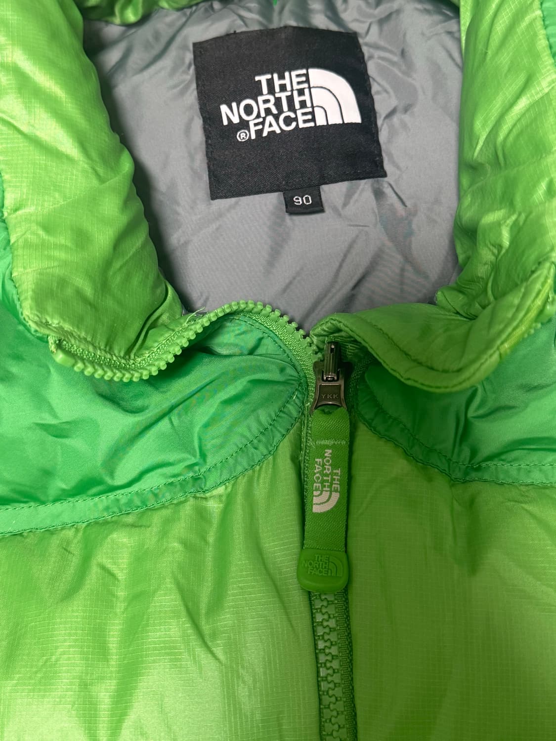 노스페이스 눕시 700패딩 연두 초록 상품이미지4
