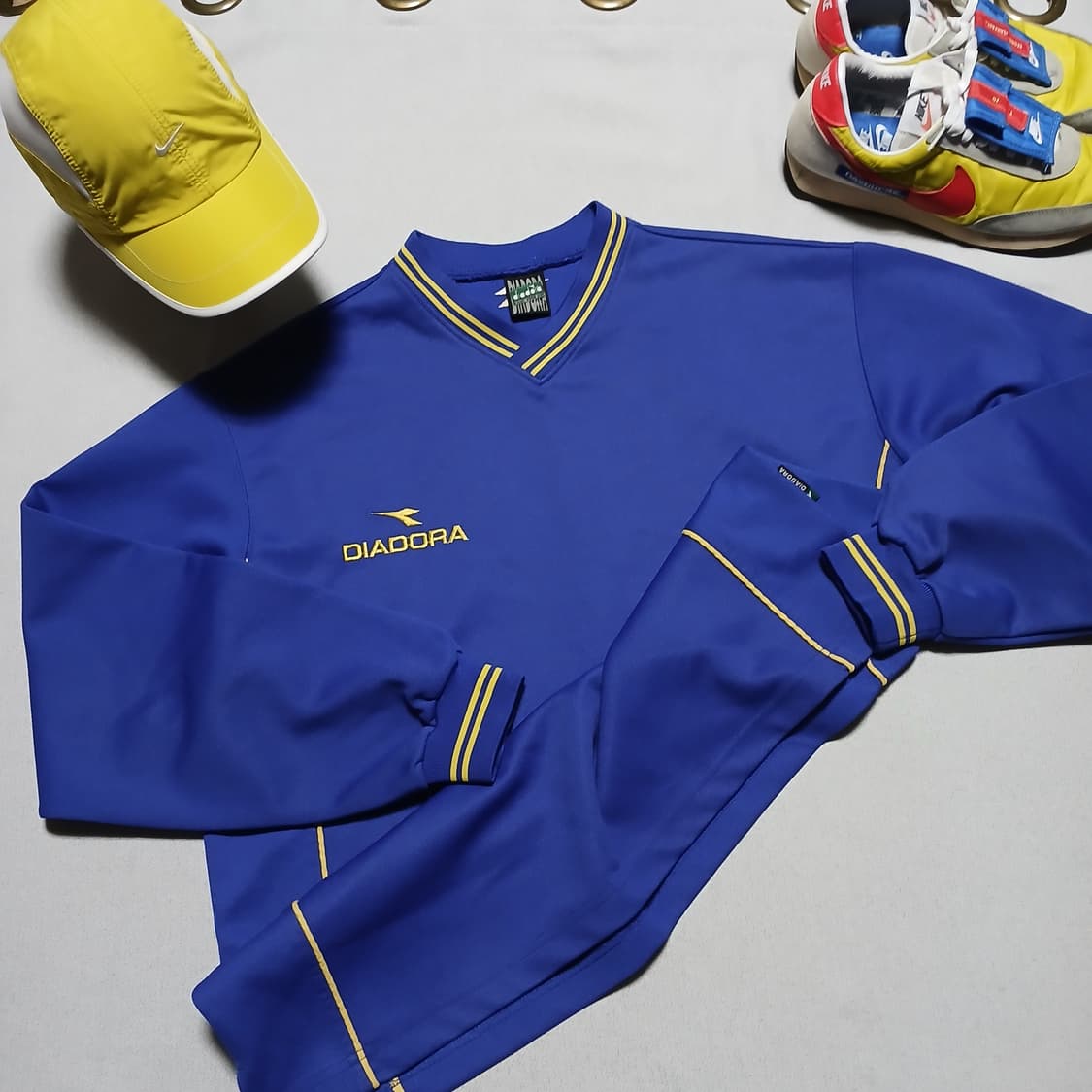 diadora 디아도라 오버핏 져지 브이넥 맨투맨 상품이미지9