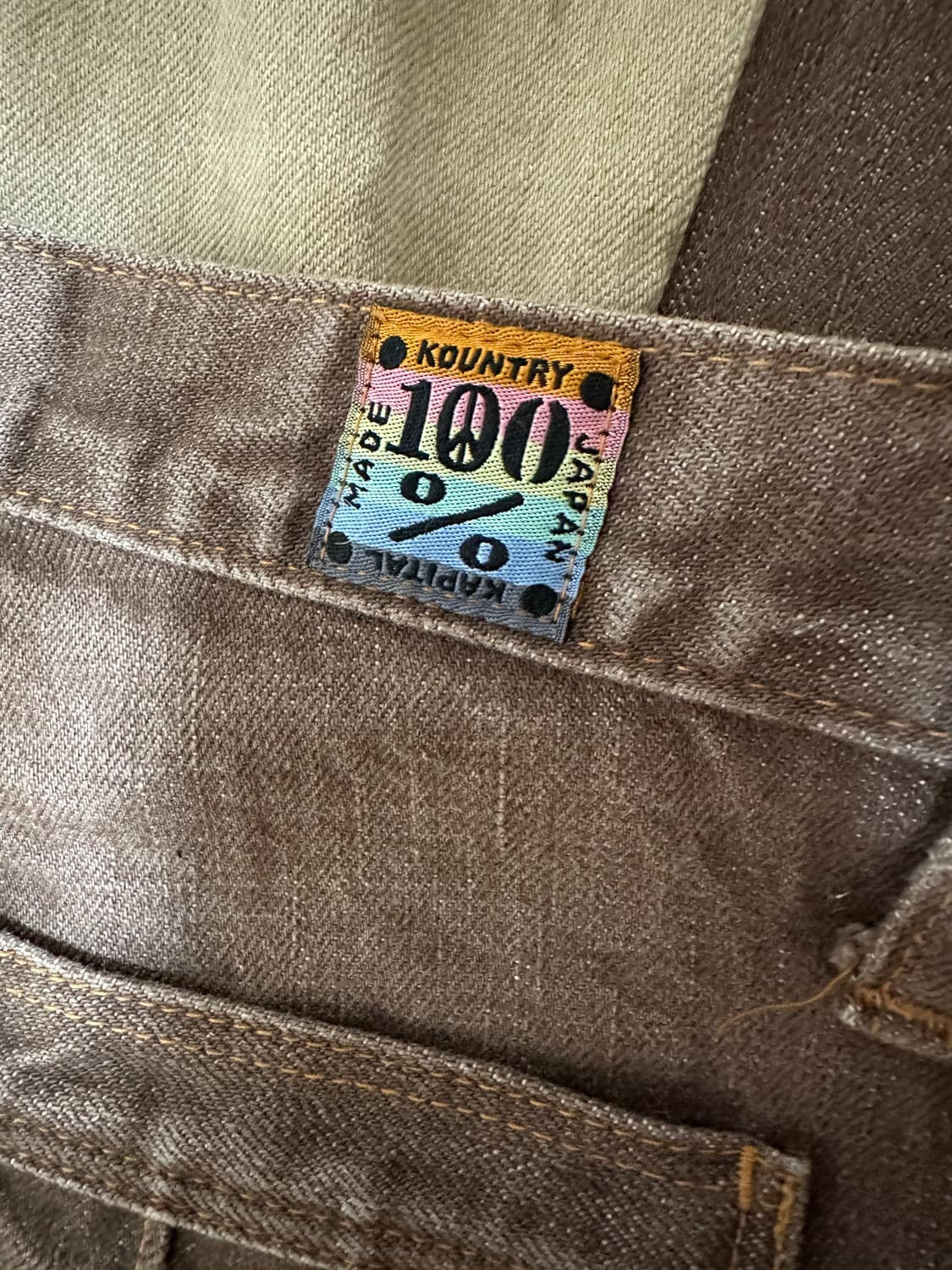 캐피탈 투톤 플레어팬츠 와이드 상품이미지2