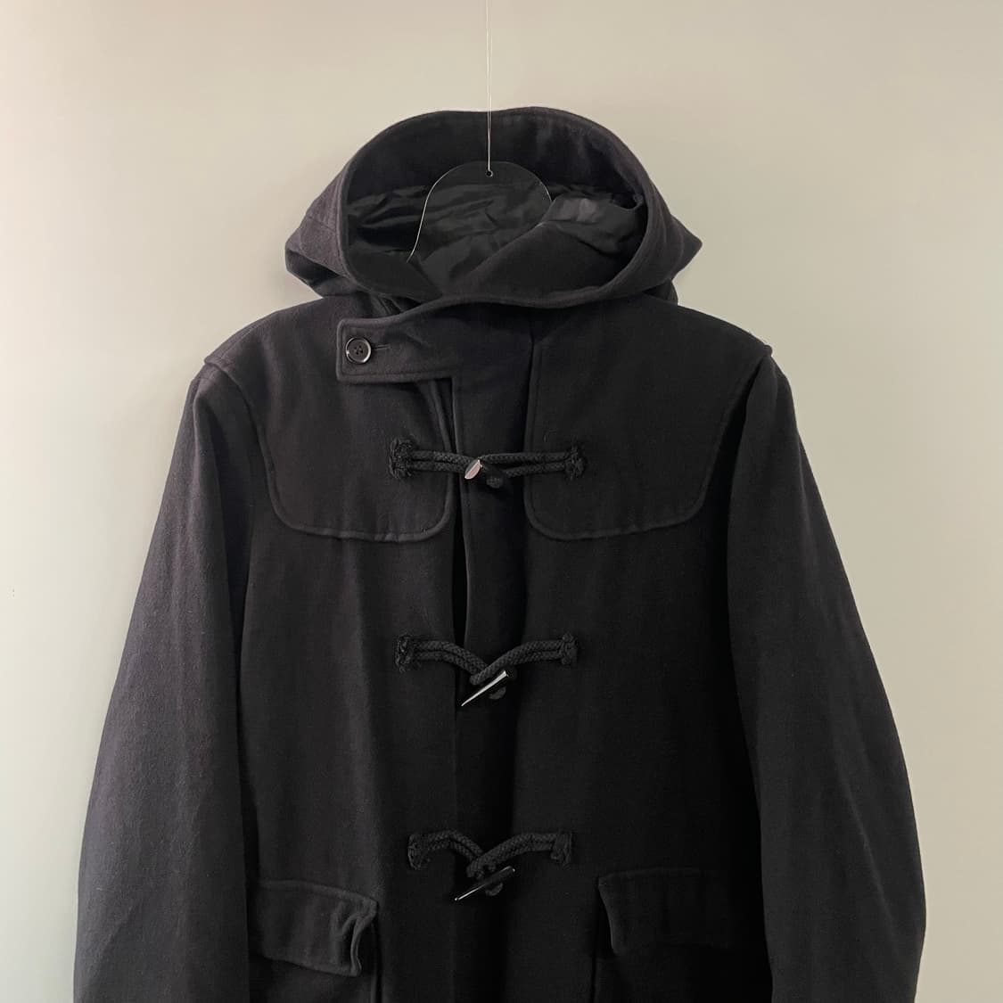 요지야마모토 더플 후드코트 상품이미지3