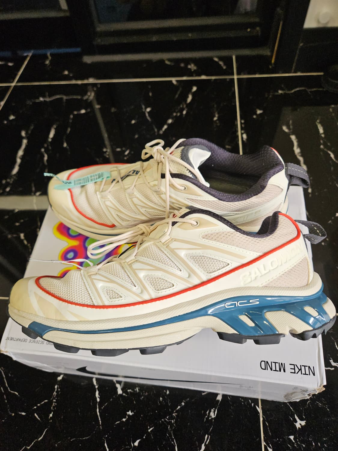 살로몬 XT-6 익스팬스 아몬드 밀크 에게안 블루 상품이미지3