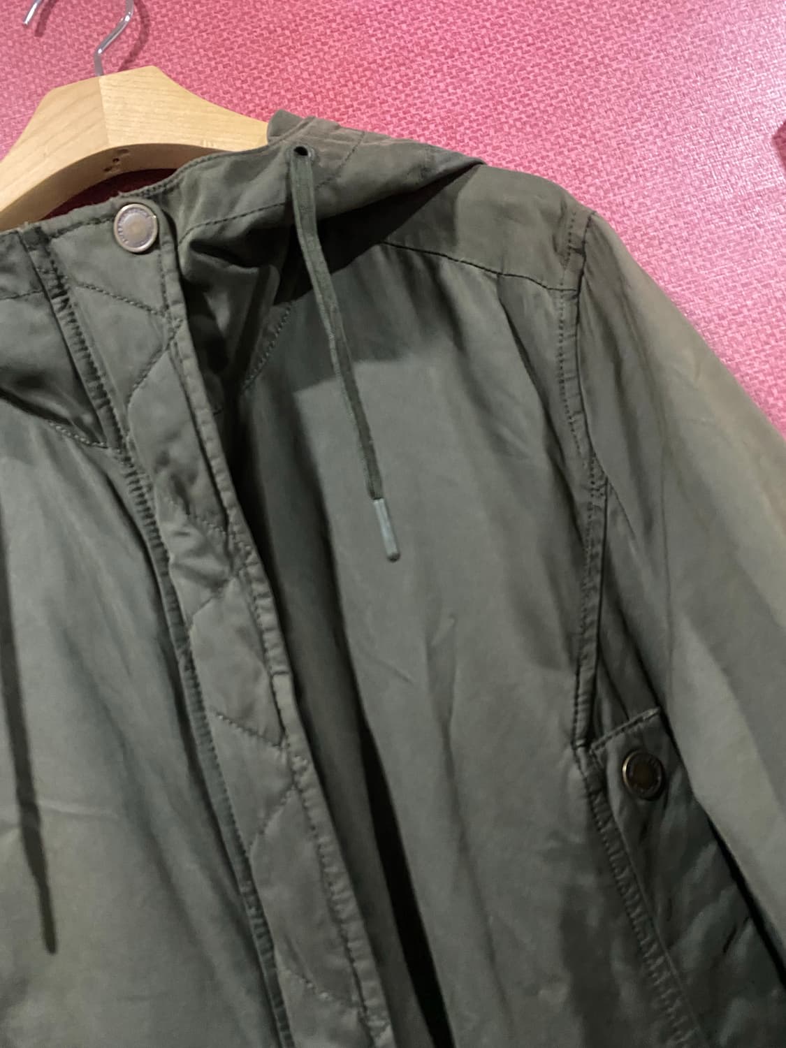 아메리칸 이글 카키 후드 야상 M 상품이미지4