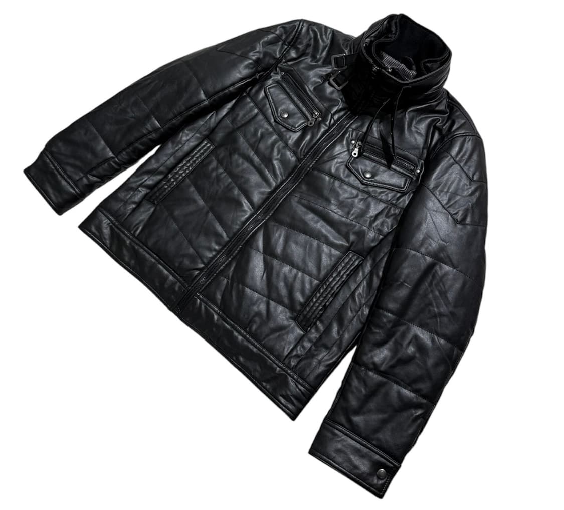 루이 샤브론 페이크 레더 다운 자켓 상품이미지4