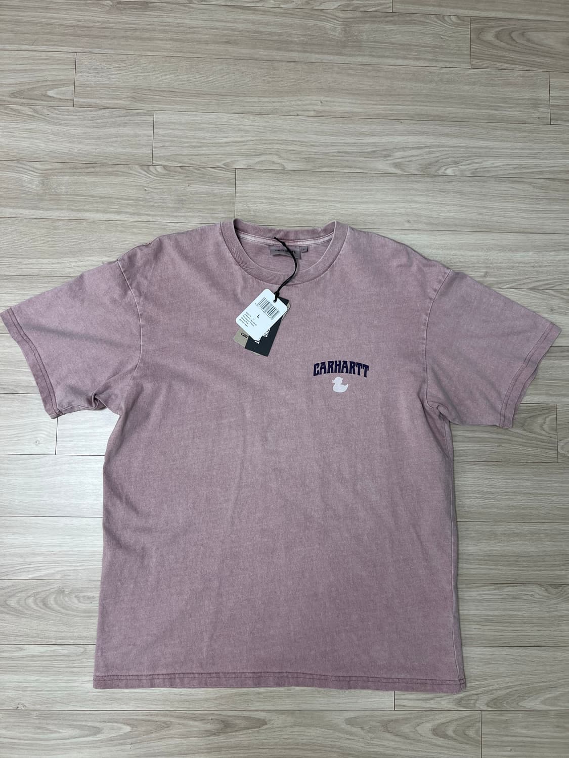칼하트 WIP/ Duckin T-shirt Glassy Pink / L 상품이미지2