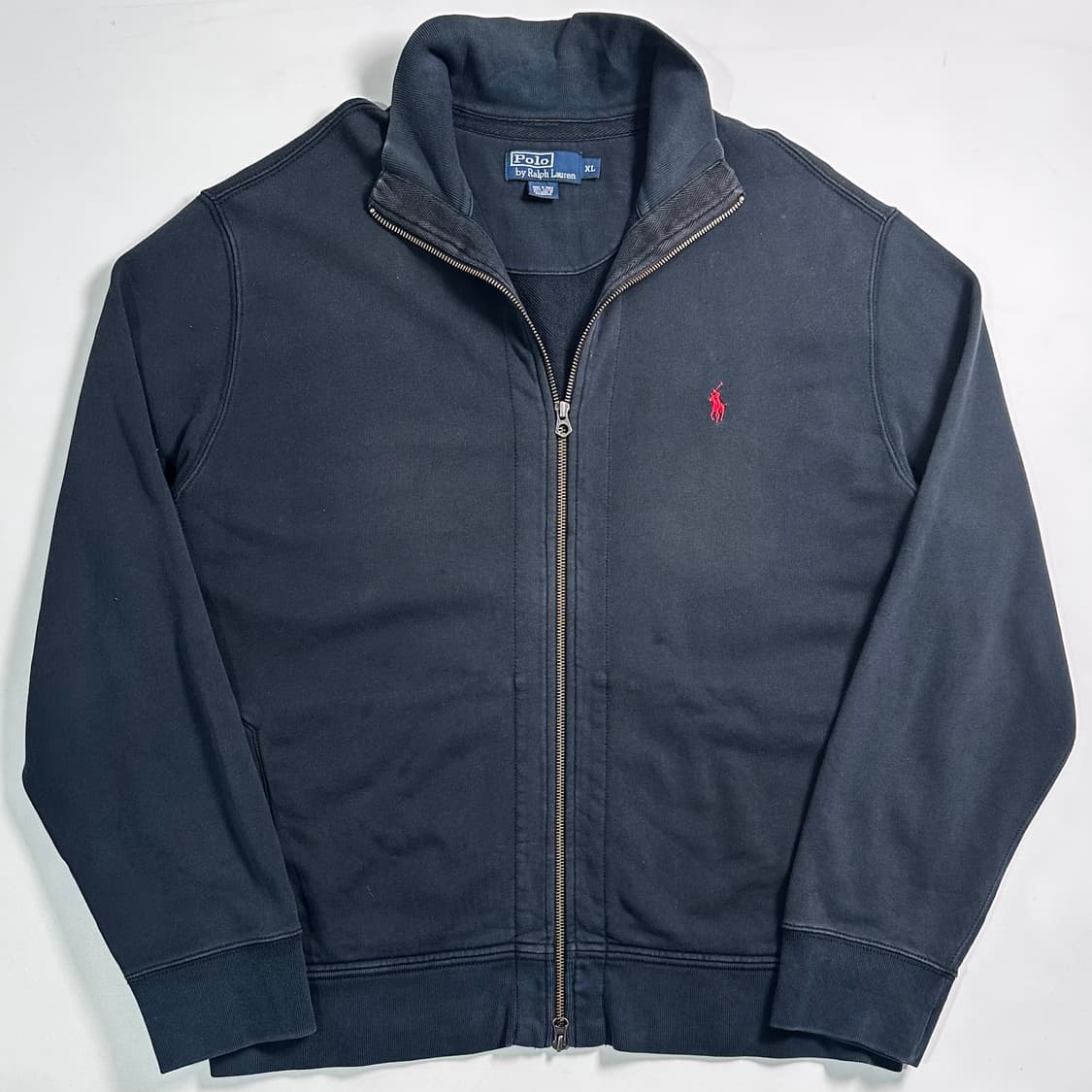 폴로 랄프로렌 블랙 코튼 스웻 집업 상품이미지1