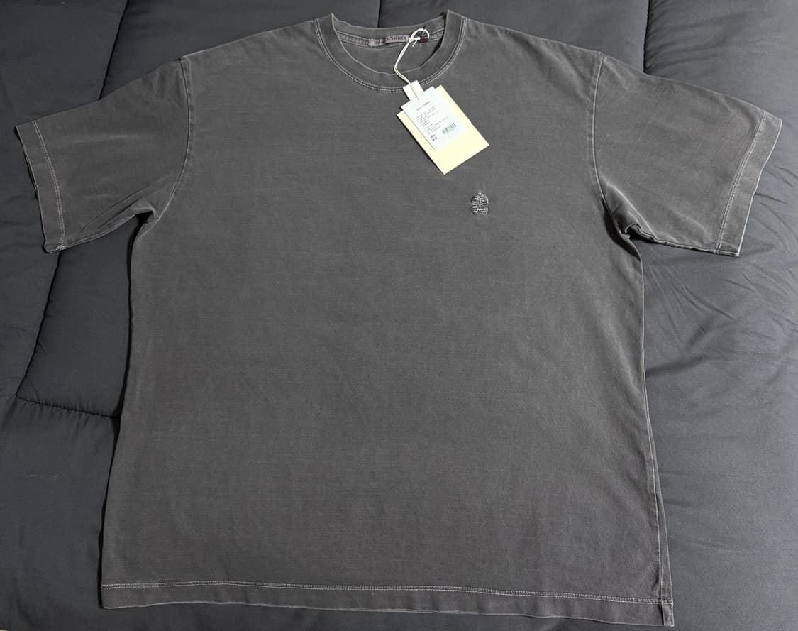 4) 폴리테루 휴먼 레귤러 티셔츠 다이드 퍼플 그레이 상품이미지2