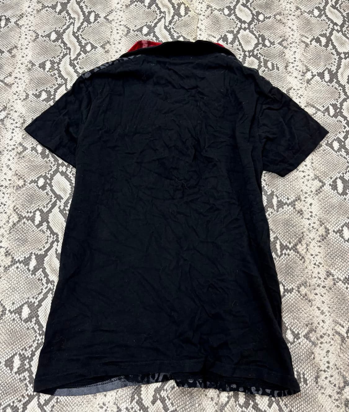 O0's Design Check Layered Leopard Tee 상품이미지2