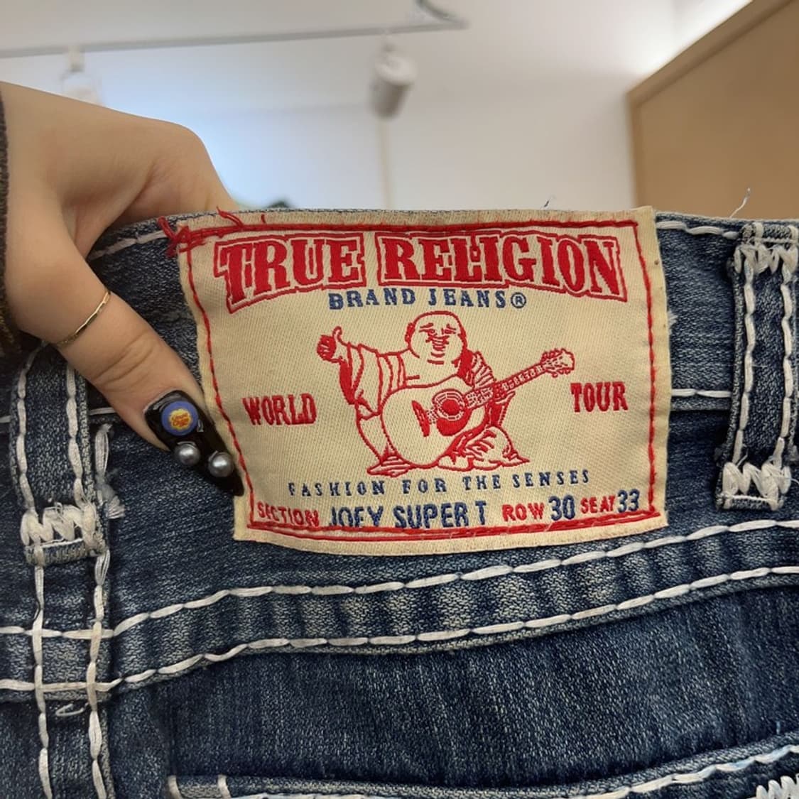 트루릴리젼 조이슈퍼티 세미 부츠컷 데님팬츠 30인치 C08794 상품이미지5