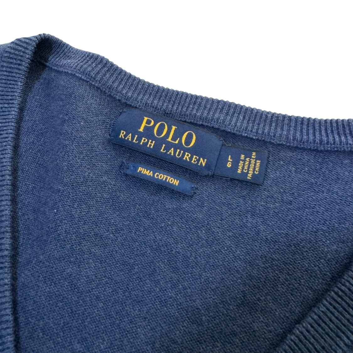 신형 폴로 랄프로렌 코발트블루 브이넥 니트 상품이미지4