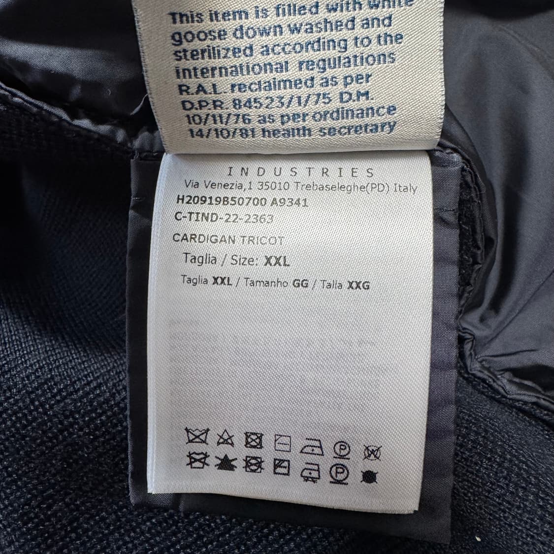 몽클레어 김현우 니트패딩 xxl 다크네이비 상품이미지7