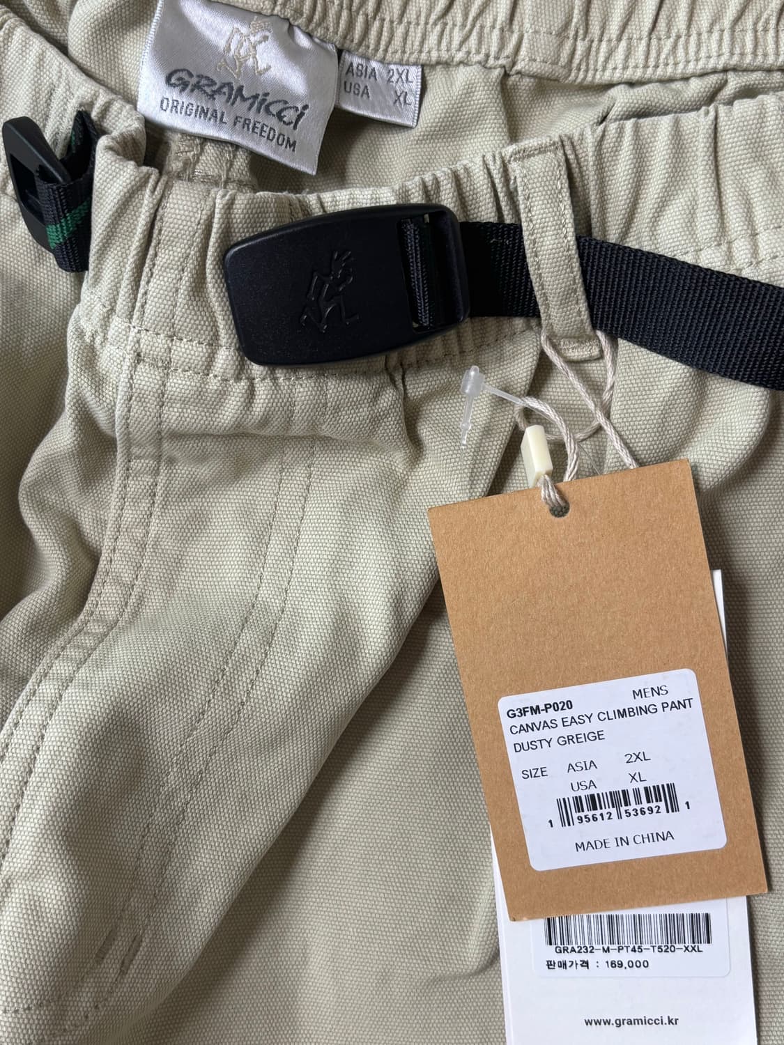 [새상품] 그라미치 캔버스 이지 클라이밍 팬츠 더스티 그레이지 XXL  상품이미지4