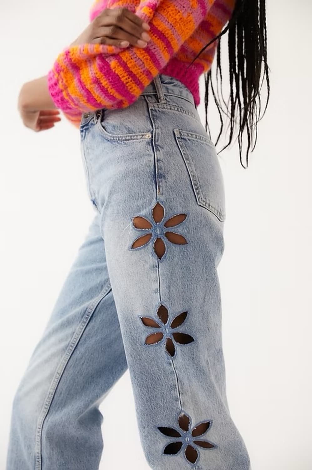 [TACH CLOTHING] 플라워 크롭 데님 28  상품이미지6