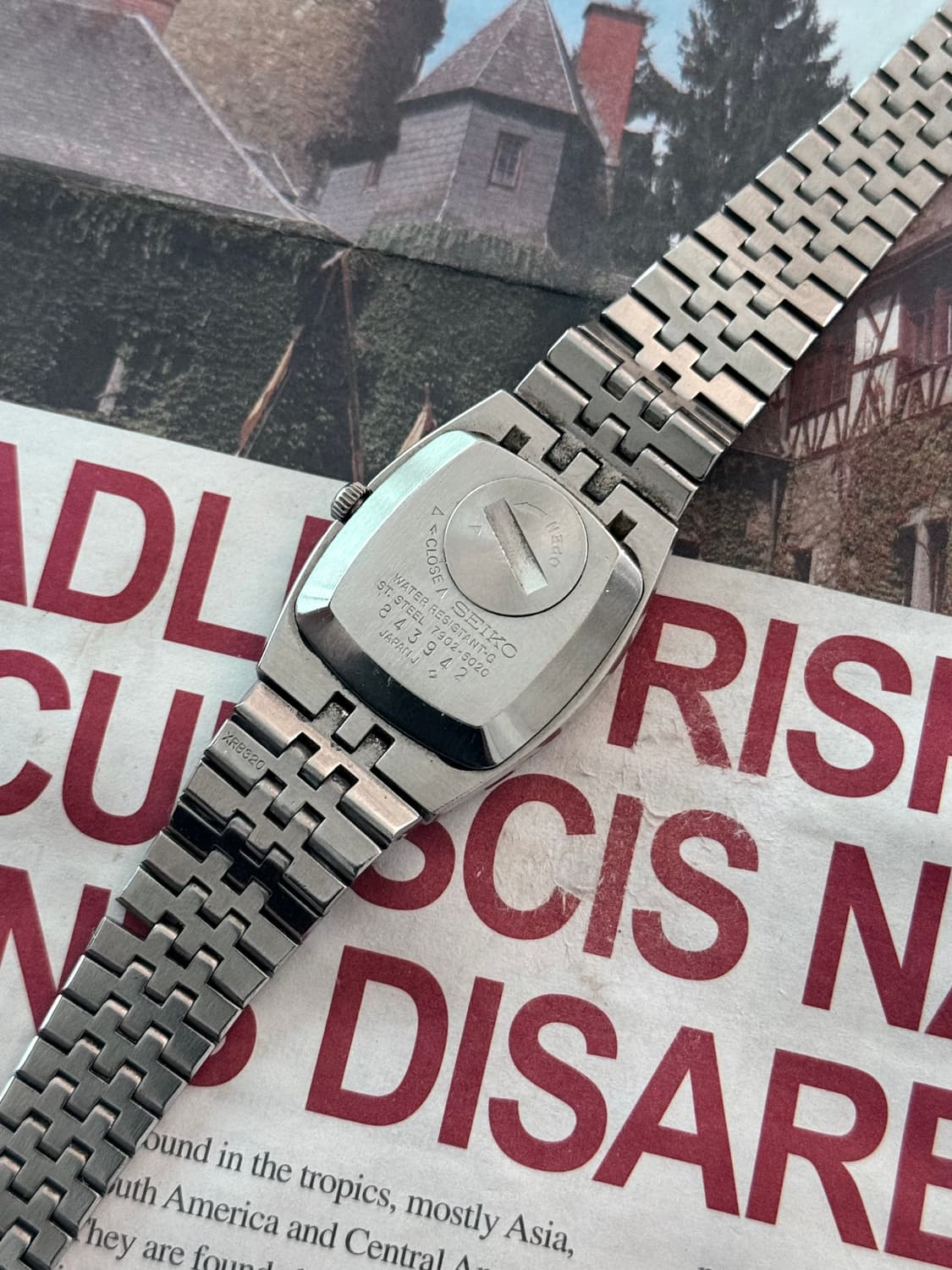 세이코 Seiko 쿼츠 스퀘어 데이트 상품이미지3