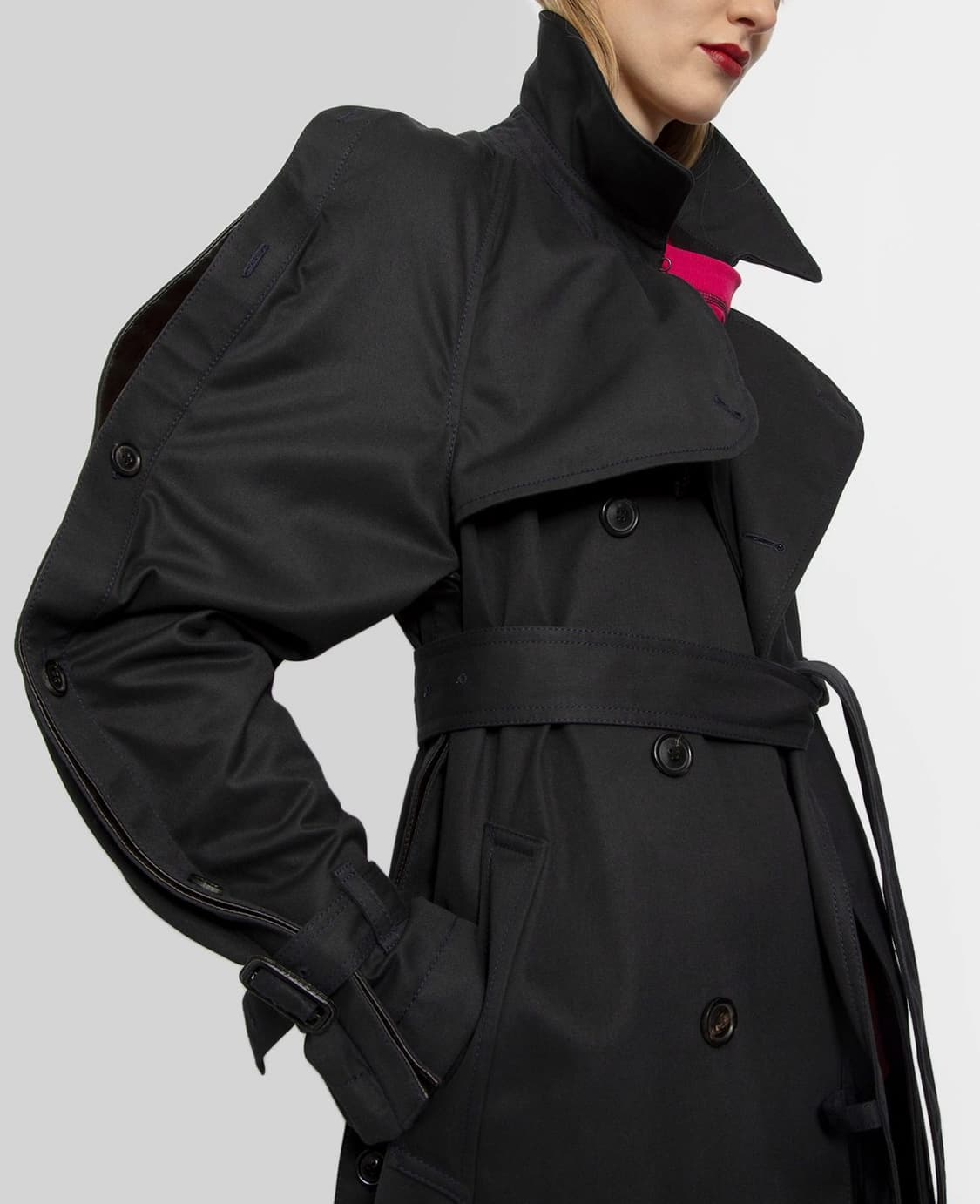 와이 프로젝트 여성 블랙 벨티드 트렌치코트

 상품이미지6