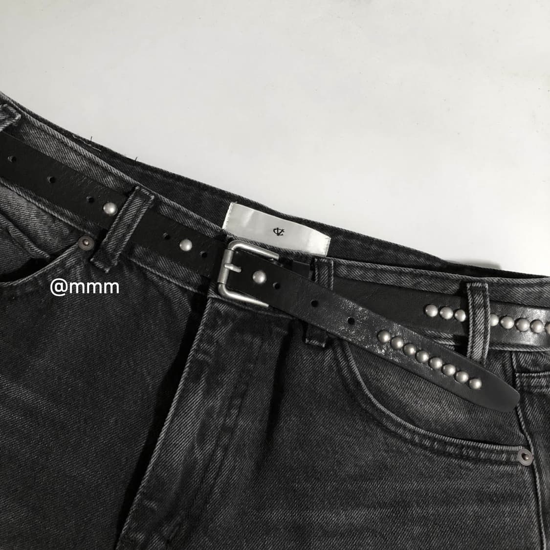 [Unisex] 스터트X2 스터드 가죽벨트 상품이미지1