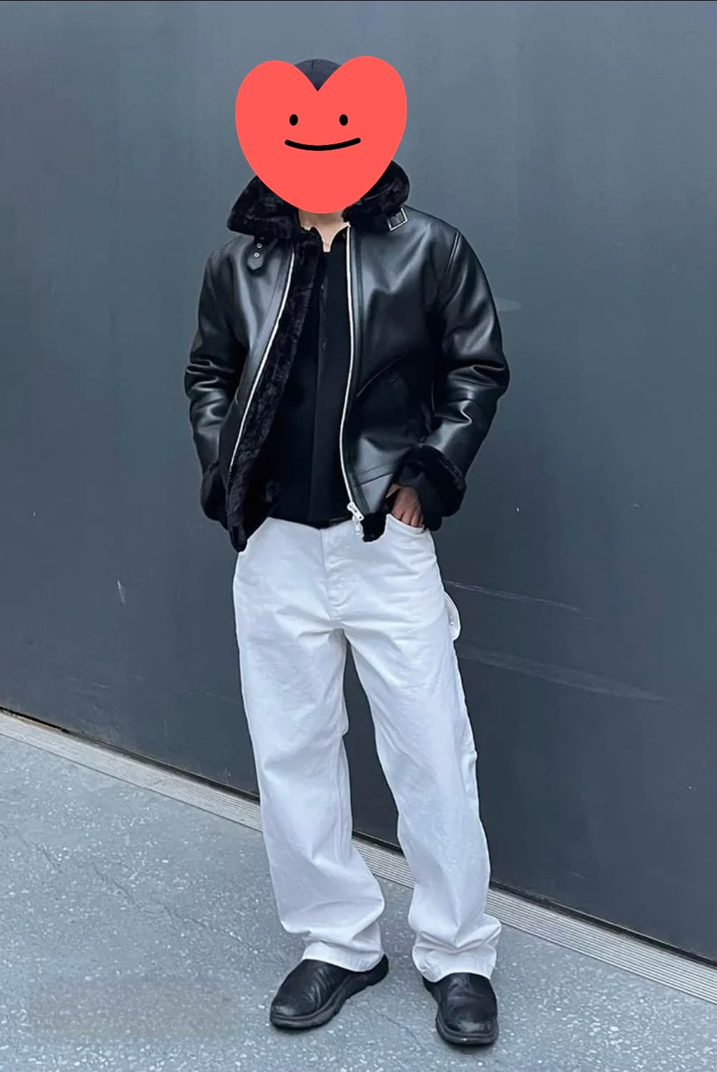 도프제이슨 블랙 무스탕 자켓, 가죽자켓 상품이미지5