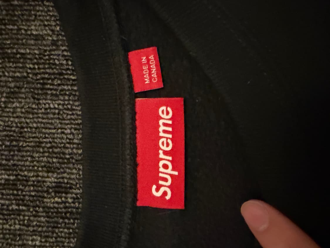 슈프림 스몰박스로고 크루넥 블랙 M 상품이미지2