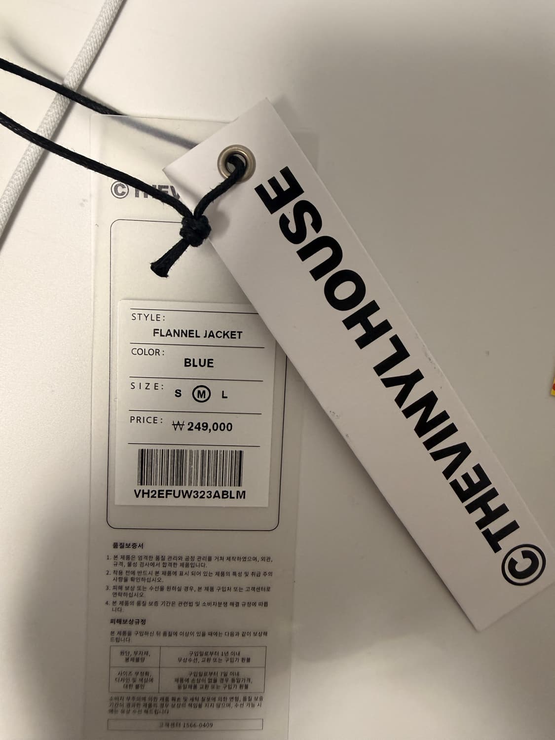 더바이닐하우스 플란넬 자켓 블루 상품이미지4