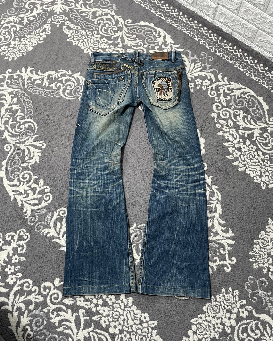 Red Pepper Double-pocket Flair Denim  상품이미지1
