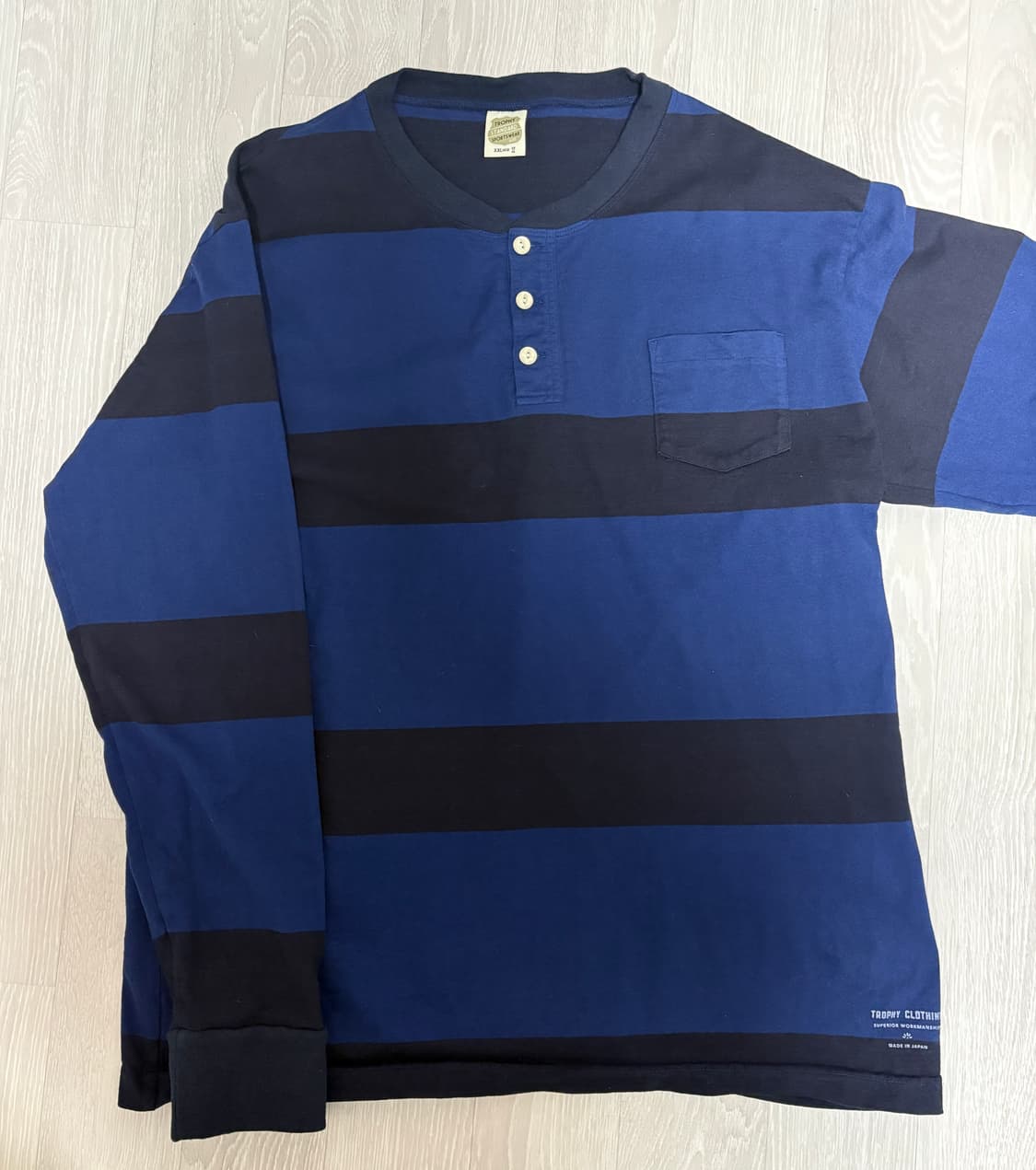 트로피 클로딩 보더 헨리넥 상품이미지1