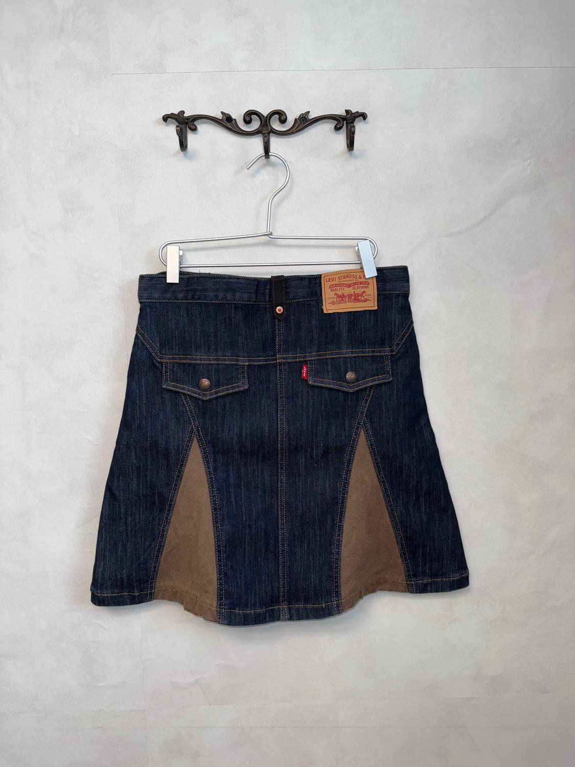 Levi’s red tab raw denim suede pleats sk 상품이미지3