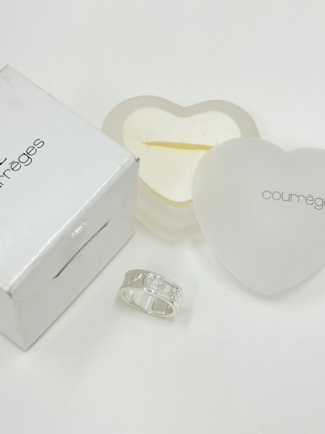 courreges / 꾸레쥬 실버 950 로고 반지 상품이미지3