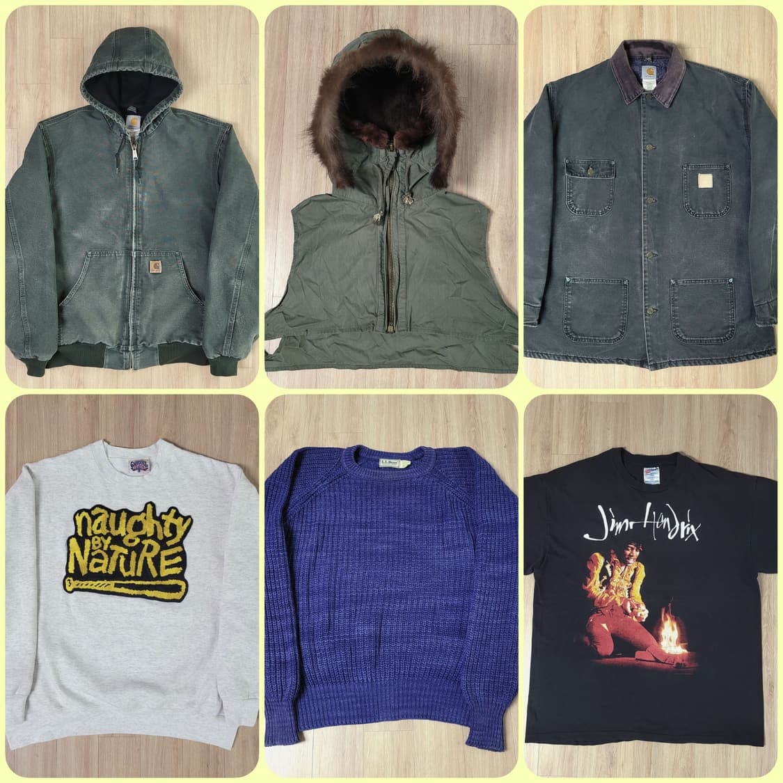 11.29 토요일 드랍 (칼하트 모스, 빈티지 밴드티) 상품이미지1