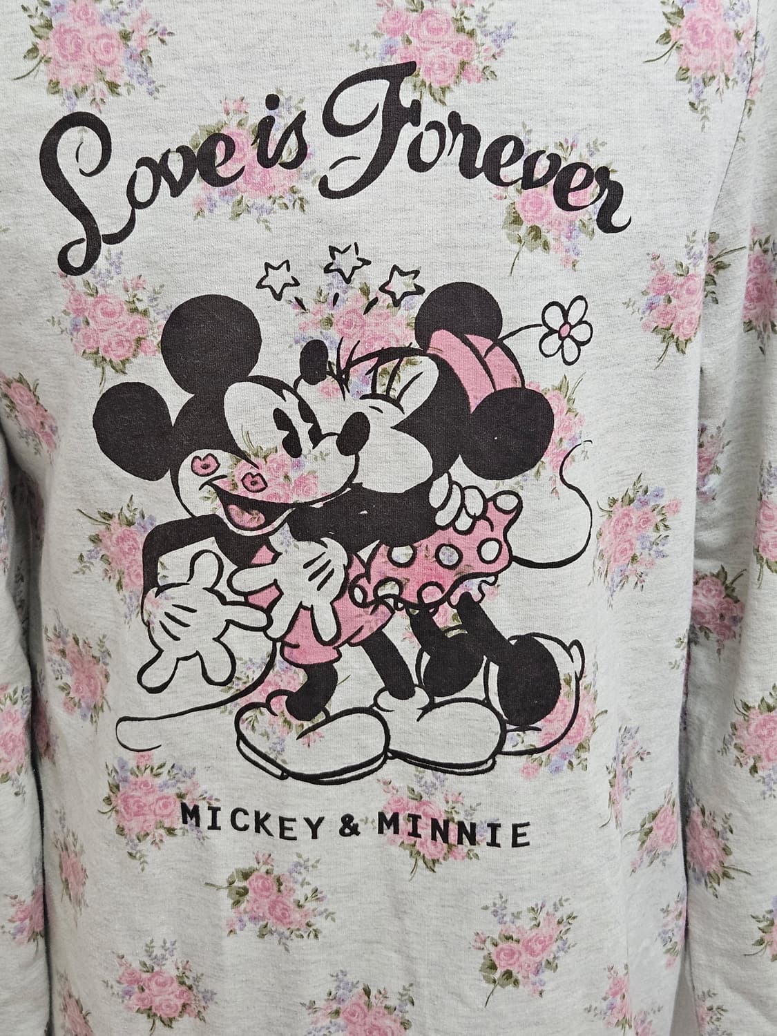 디즈니 미키마우스 플라워  면 가디건 그레이 상품이미지4