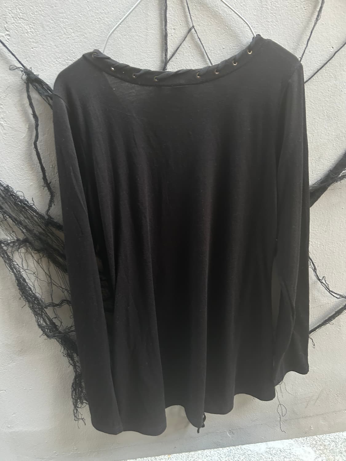 *rare design* JPN 펑크 레이스업 펑크 블랙 롱슬리브 상품이미지3