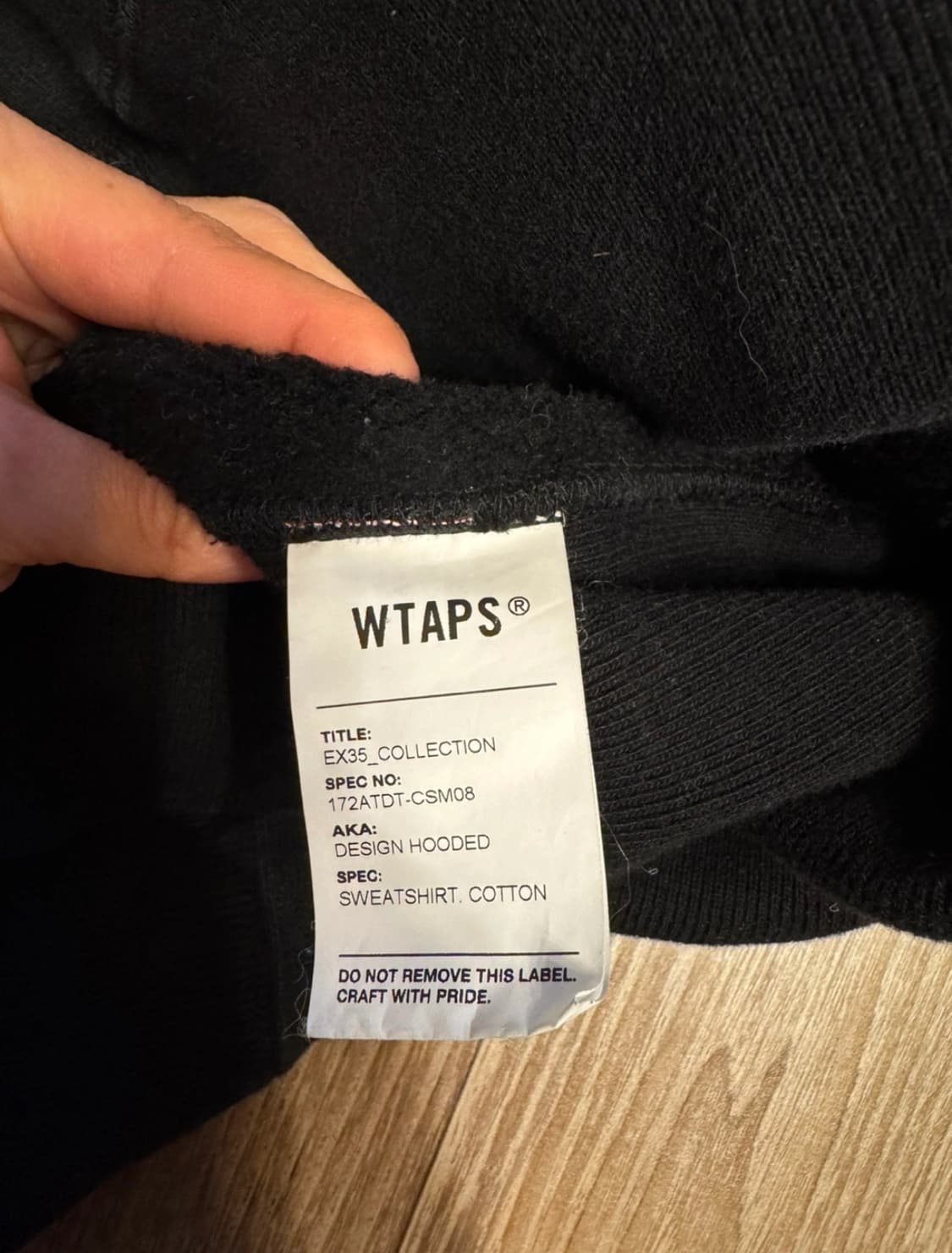 wtaps 더블탭스 후드티 상품이미지4