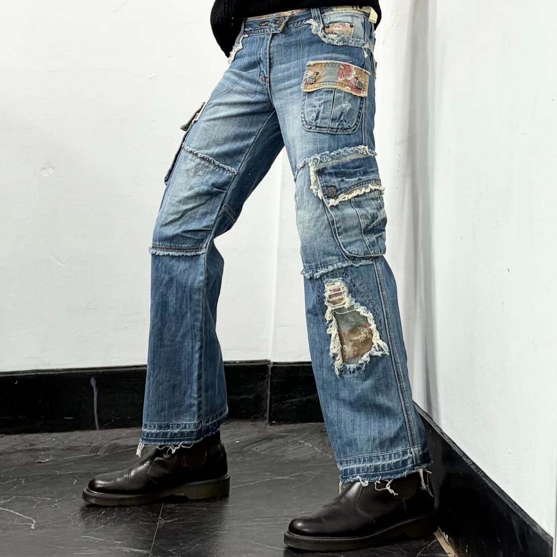 Tks 오리엔탈 데님 카고 팬츠 상품이미지1